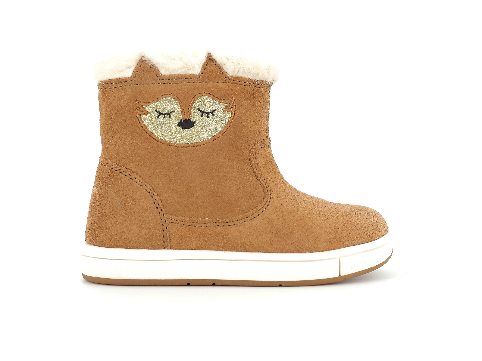 Geox-B TROTTOLA GIRL-B264AA Nubuck Velours Marron