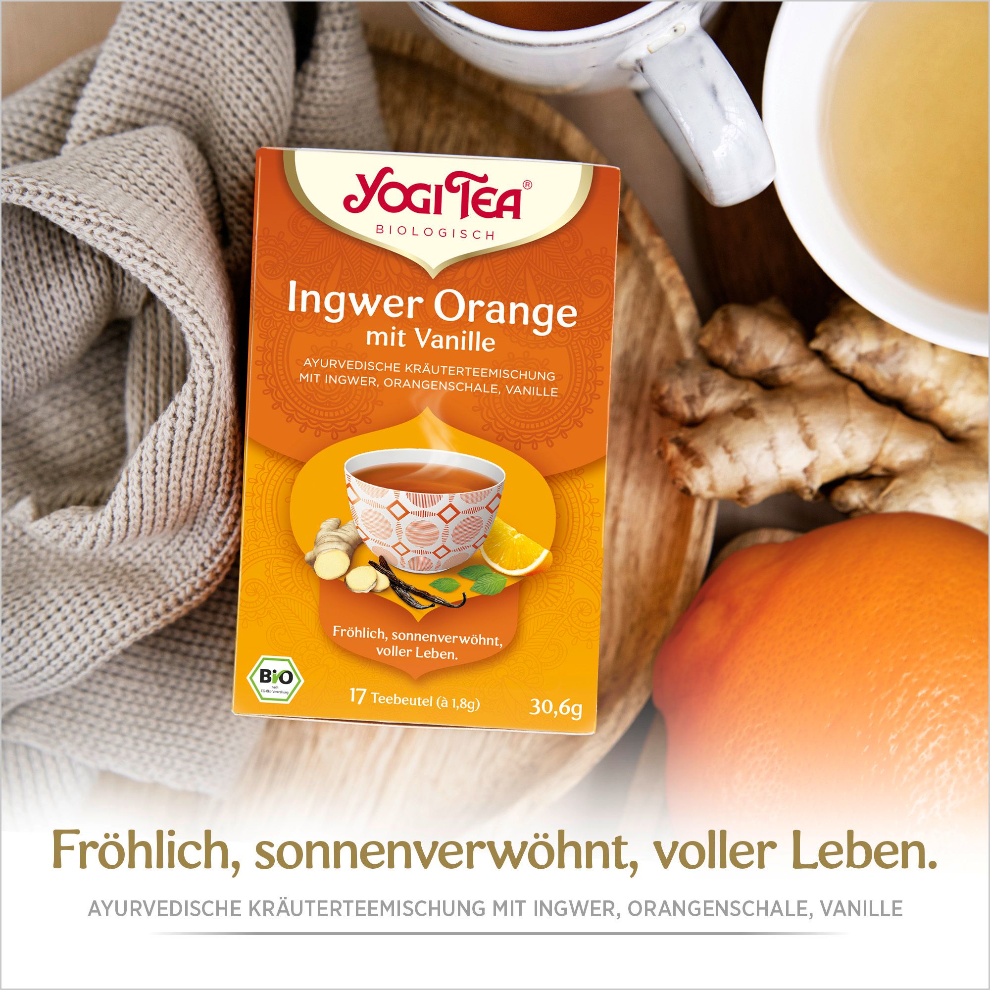 YOGI TEA® Ingwer Orange mit Vanille, Gewürztee