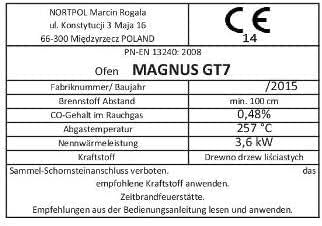 Magnus Kaminofen, Werkstatt- und Garagenofen, Schwarz GT7