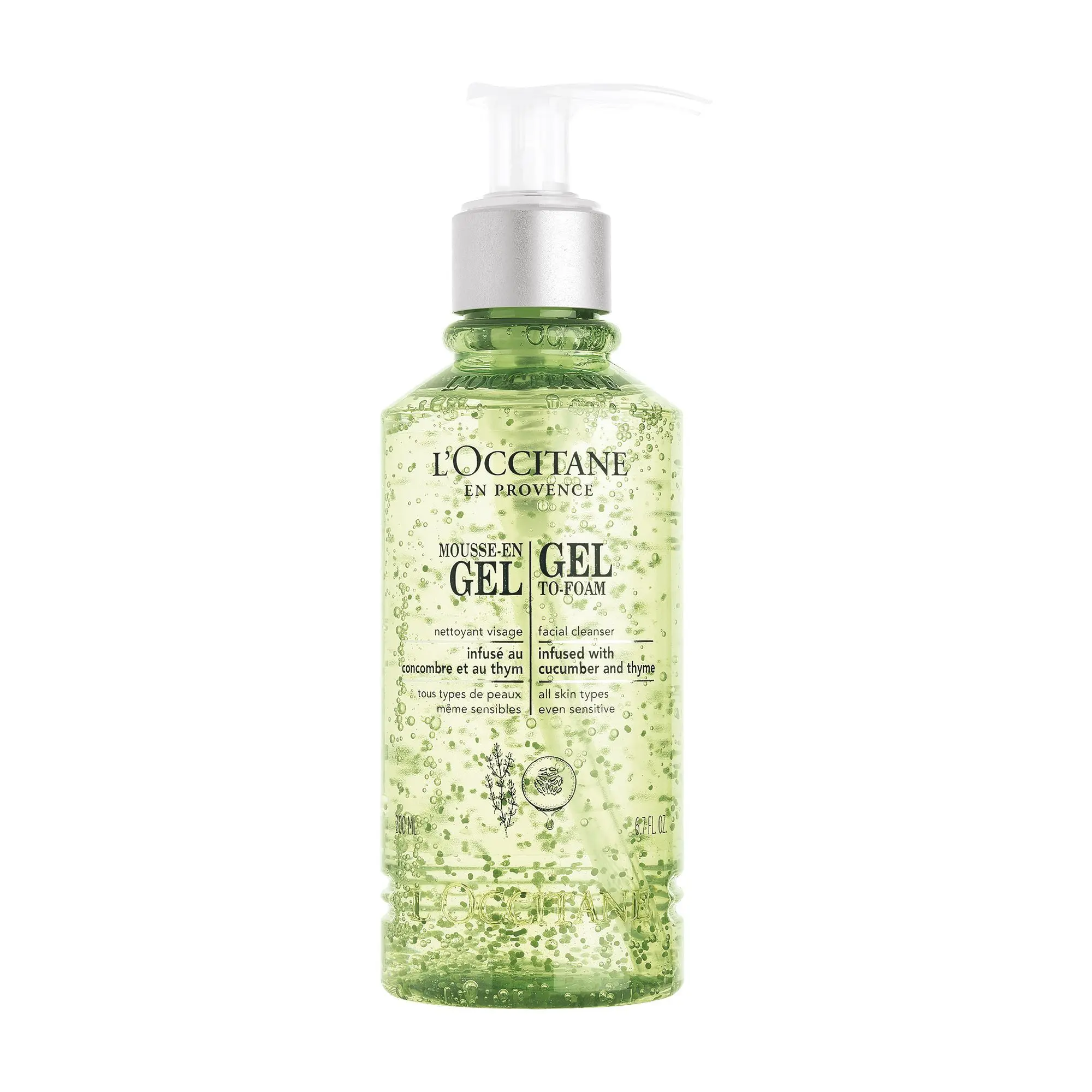 L'Occitane en Provence - DEMAQUILLANTS NETTOYANT MOUSSE-EN-GEL 200ML- Visage