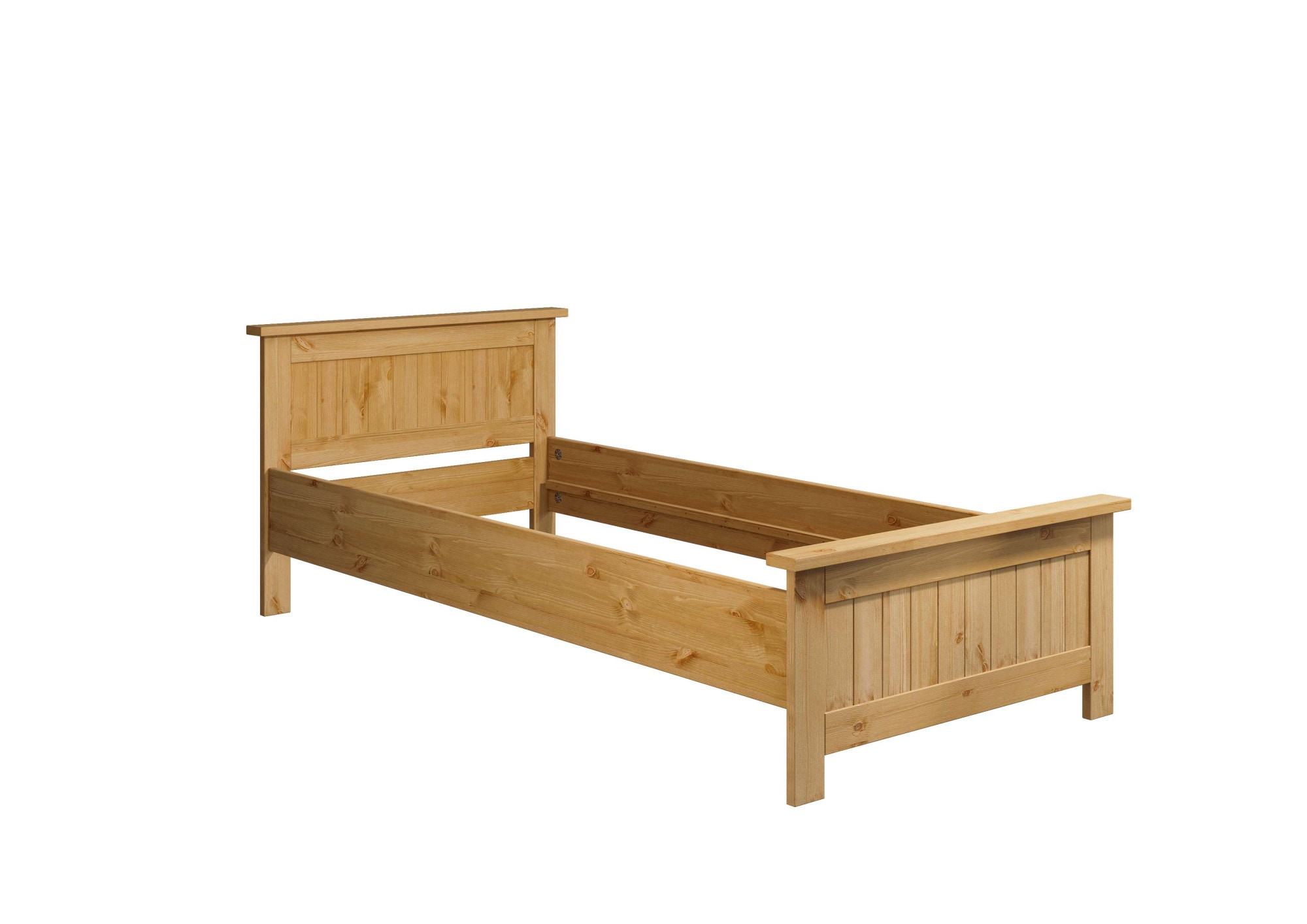 Home affaire Massivholzbett »Juventus, Bett, Massivholzbett, Holzbett, Bettrahmen« Breite/Belastbarkeit 140cm/180 KG,  Breite 90 cm, aus massiver Kiefer, FSC®-zertifiziert