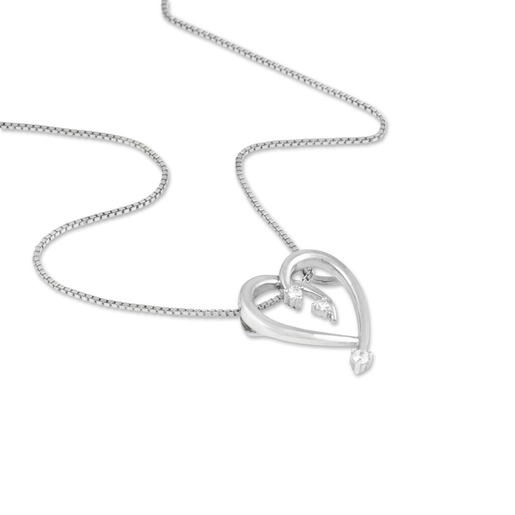 Collier Aria Argent Blanc Oxyde De Zirconium