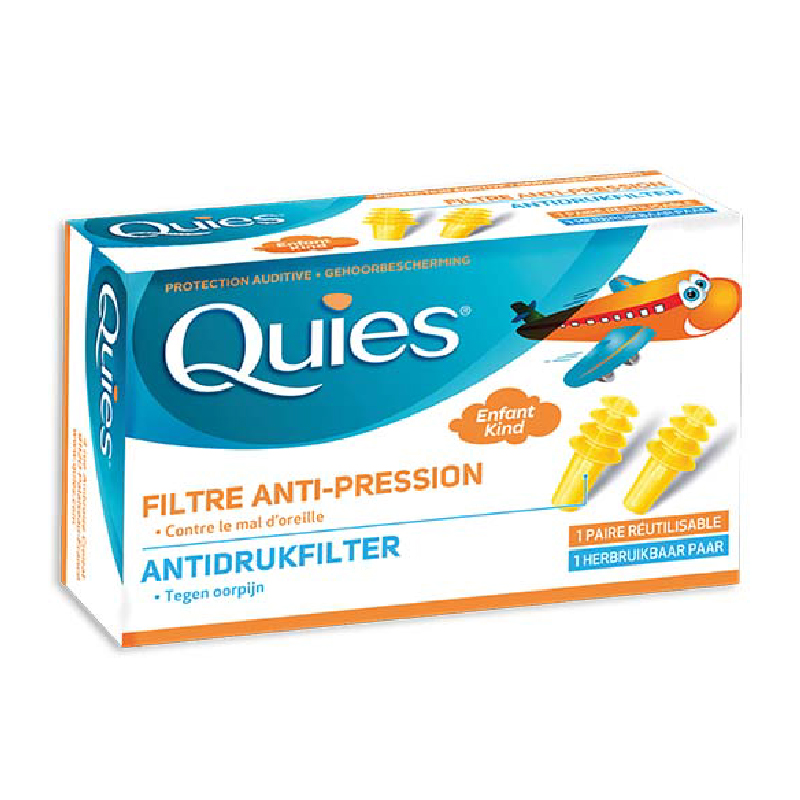 QUIES Earplanes Überdruckgehörschutz<br>2 Stück, Kinder