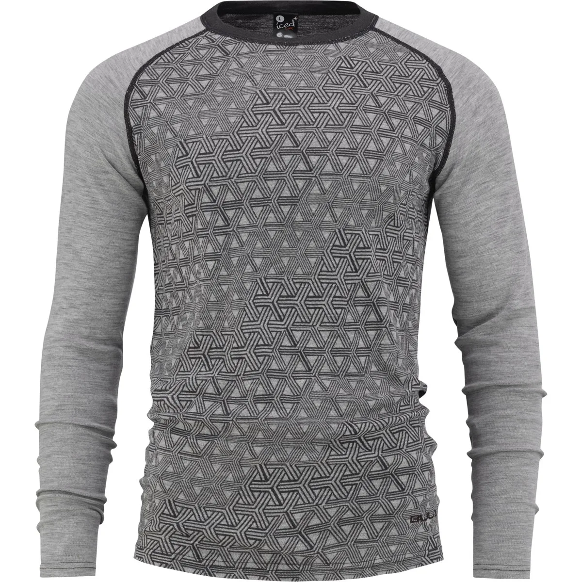 Bula Men's Geo Merino Wool Crew Dgrey