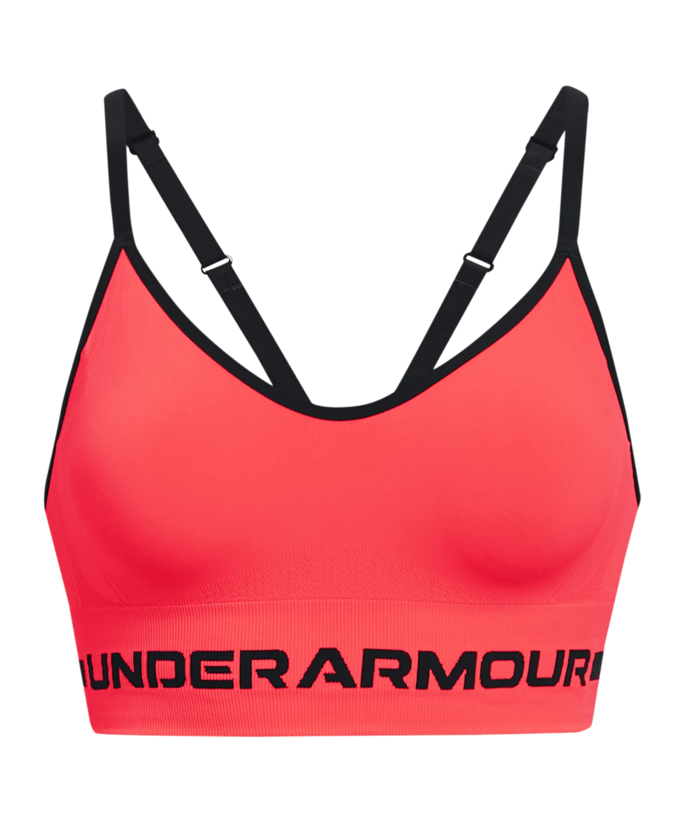 Under Armour Low Long Sport-BH Damen Rot F629