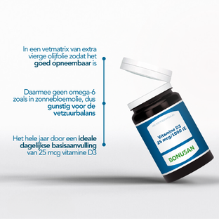 Bonusan Vitamine D3 25 mcg/1000IE Capsules 180ST