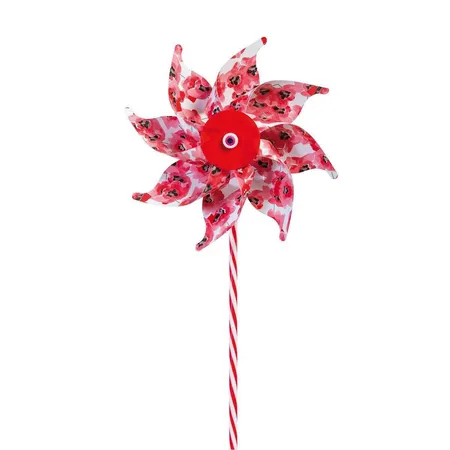 Idena Windmühle Flowers mit Holzstab