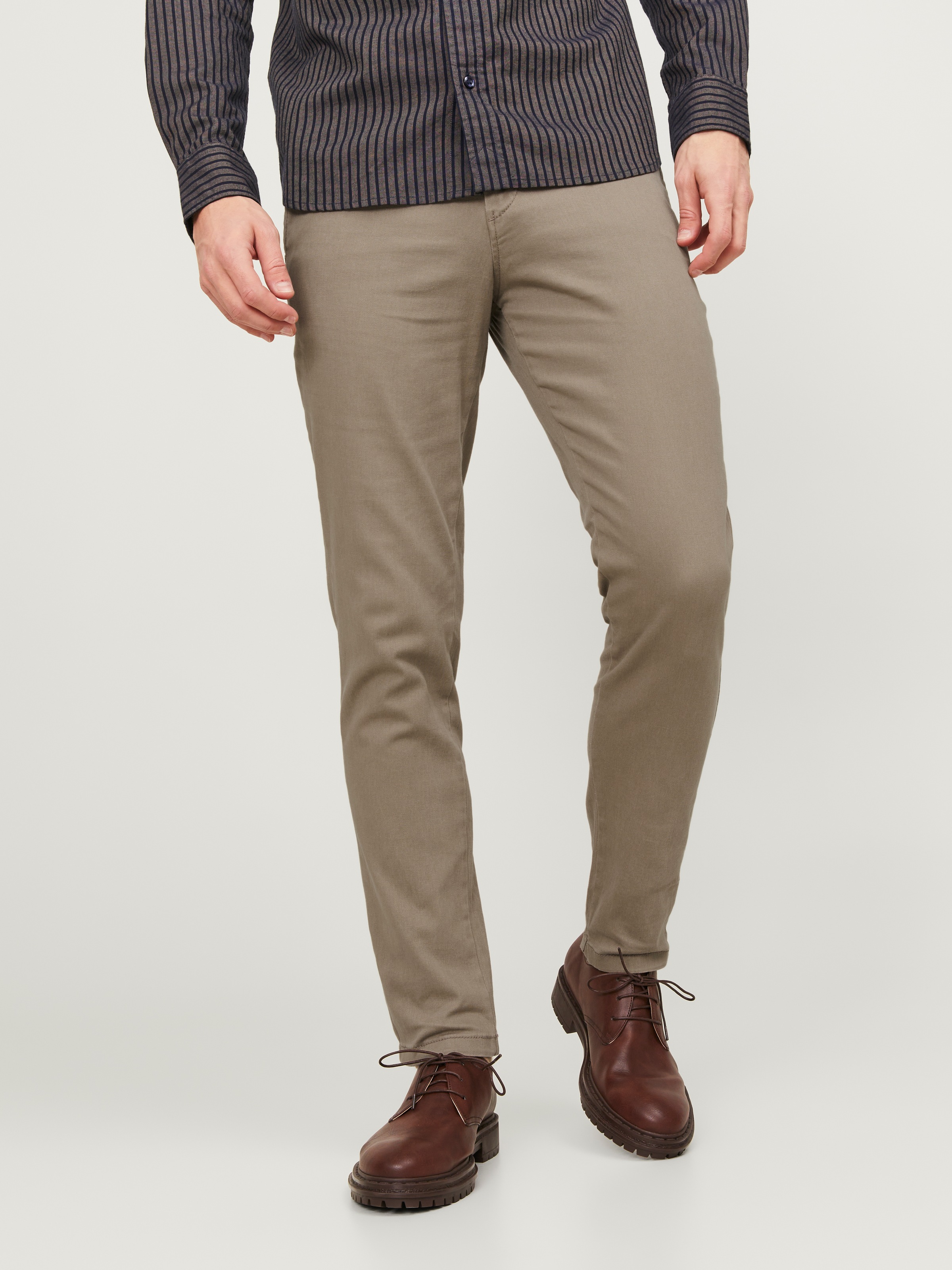Jack & Jones Chinohose »JPSTMARCO mit schmalem Bein und pflegeleichtem Stoff«  washed, modisch, schmal, Baumwollmischung