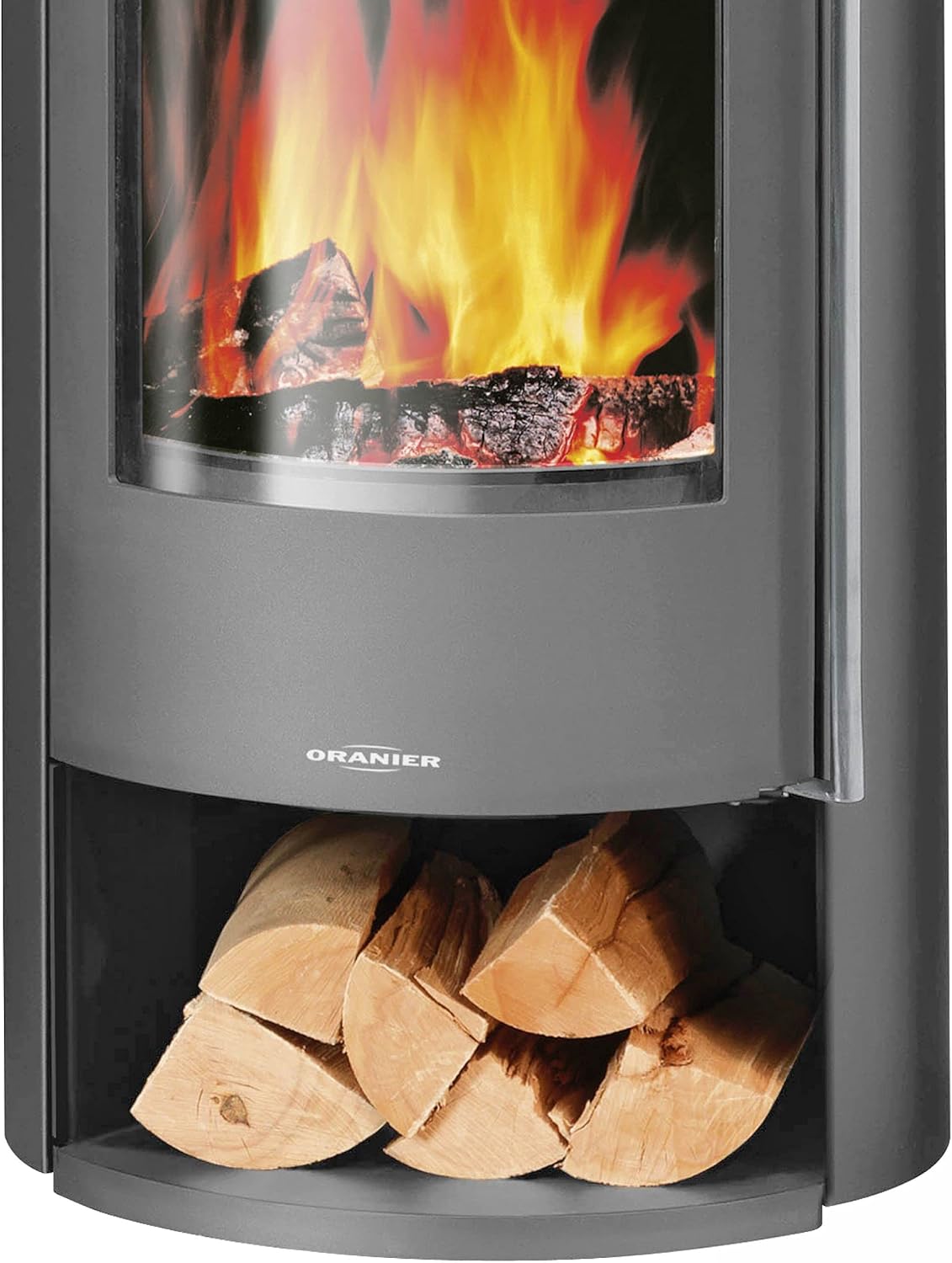 ORANIER | Polar Neo 4 | Stahl Gussgrau | Kaminofen | A+ | 5 kW