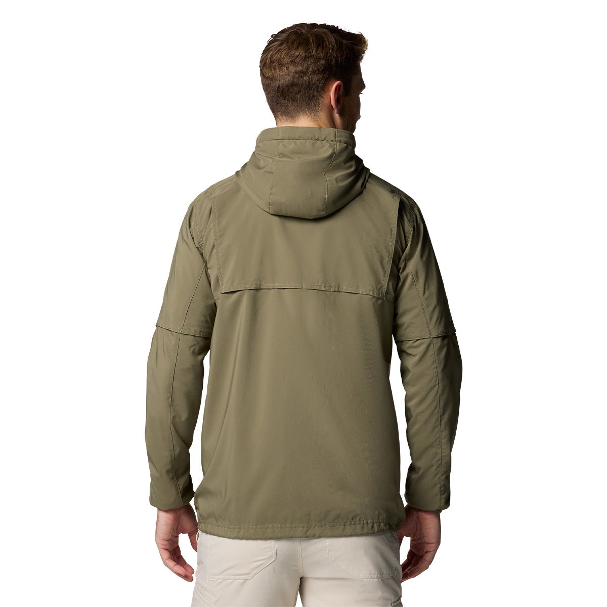 Columbia Skien Valley Hooded LS Sommer- og myggejakke, herre (Stone Green)