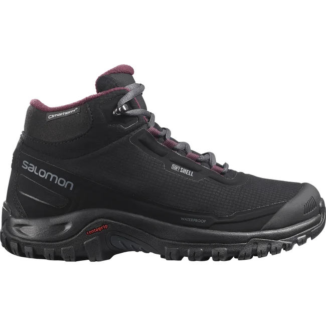 SHELTER WATERPROOF  Winterschuhe Damen Black/Ebony/WineTasting