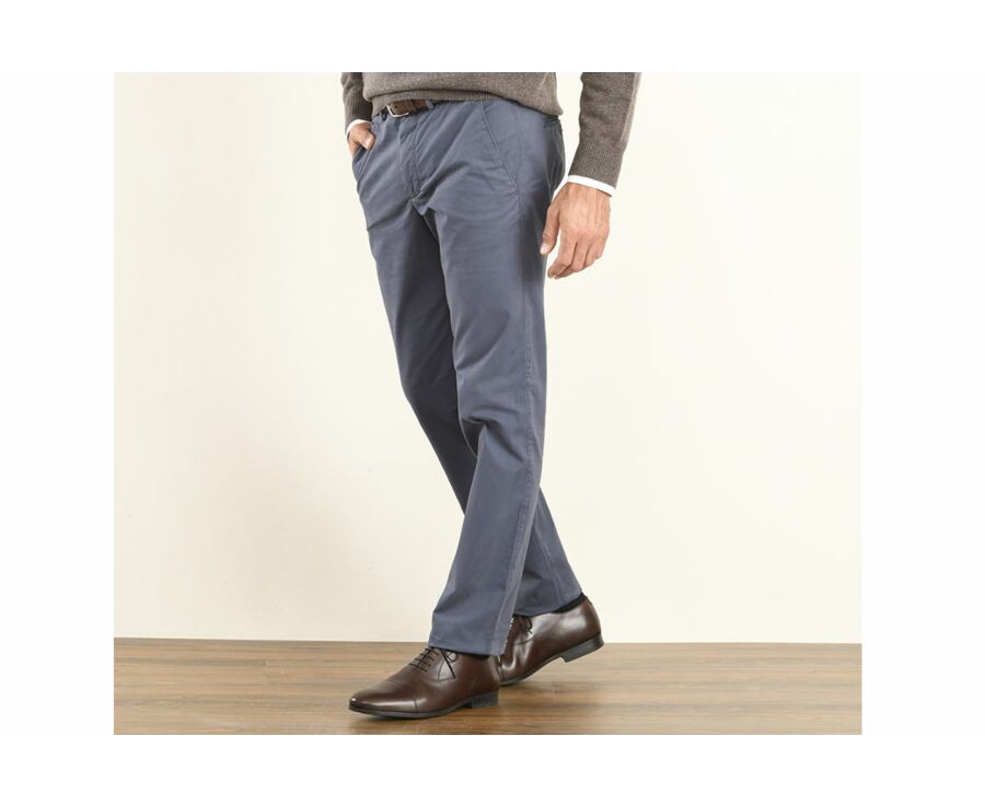 Pantalon chino homme Bleu Gris - KYRK