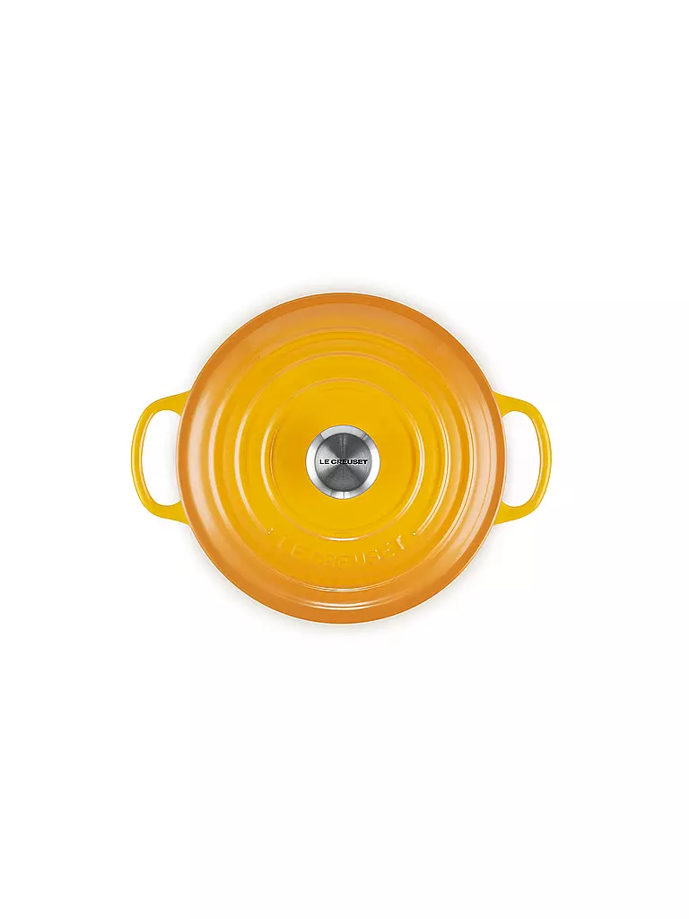 LE CREUSET Bräter rund SIGNATURE 20cm Nectar gelb