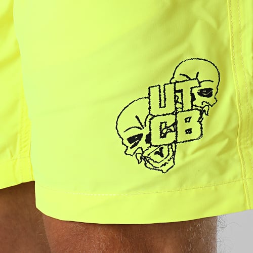 Short De Bain UTCB Jaune Fluo Noir