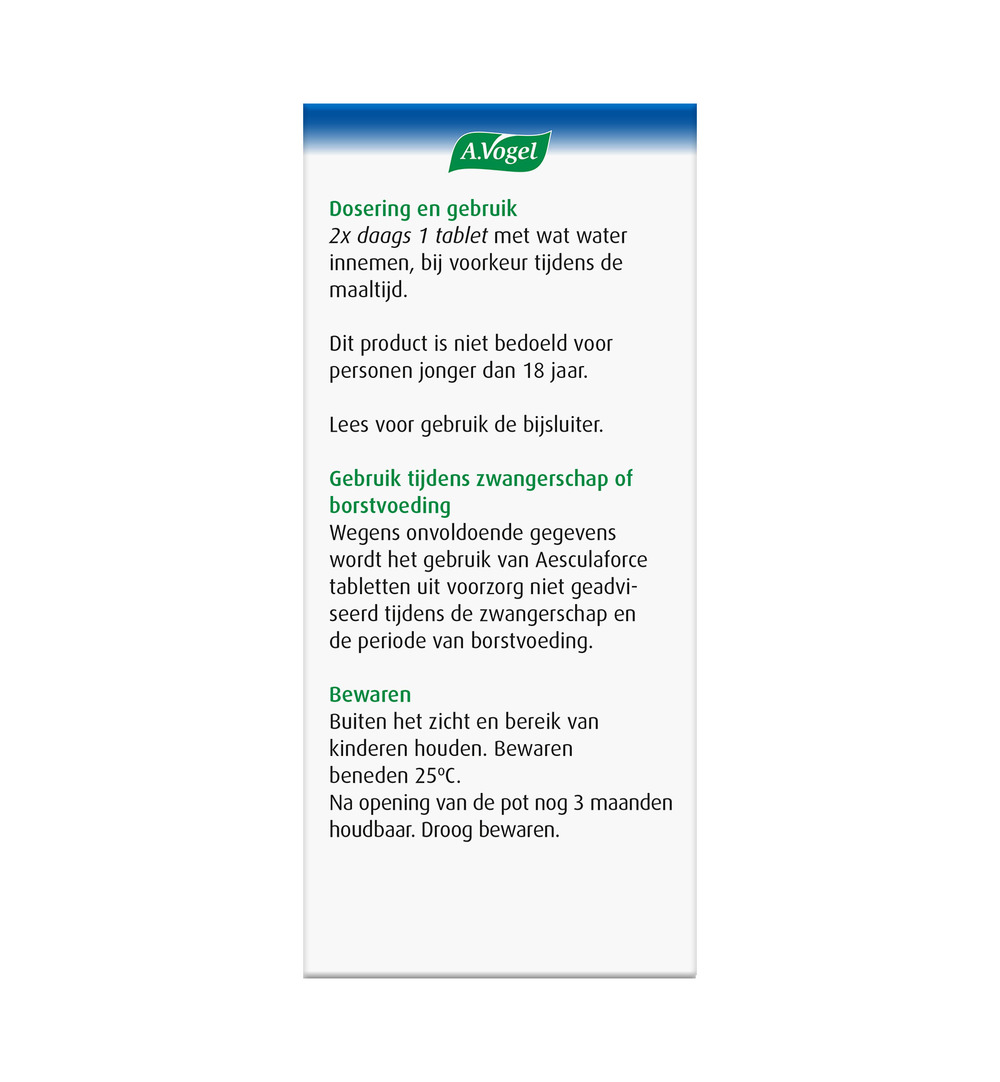 A.Vogel Aesculaforce (50 tabletten)