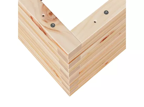 Jardinière bac lit surélevé bois marron 70 x 70 x 46 cm 02_0037818