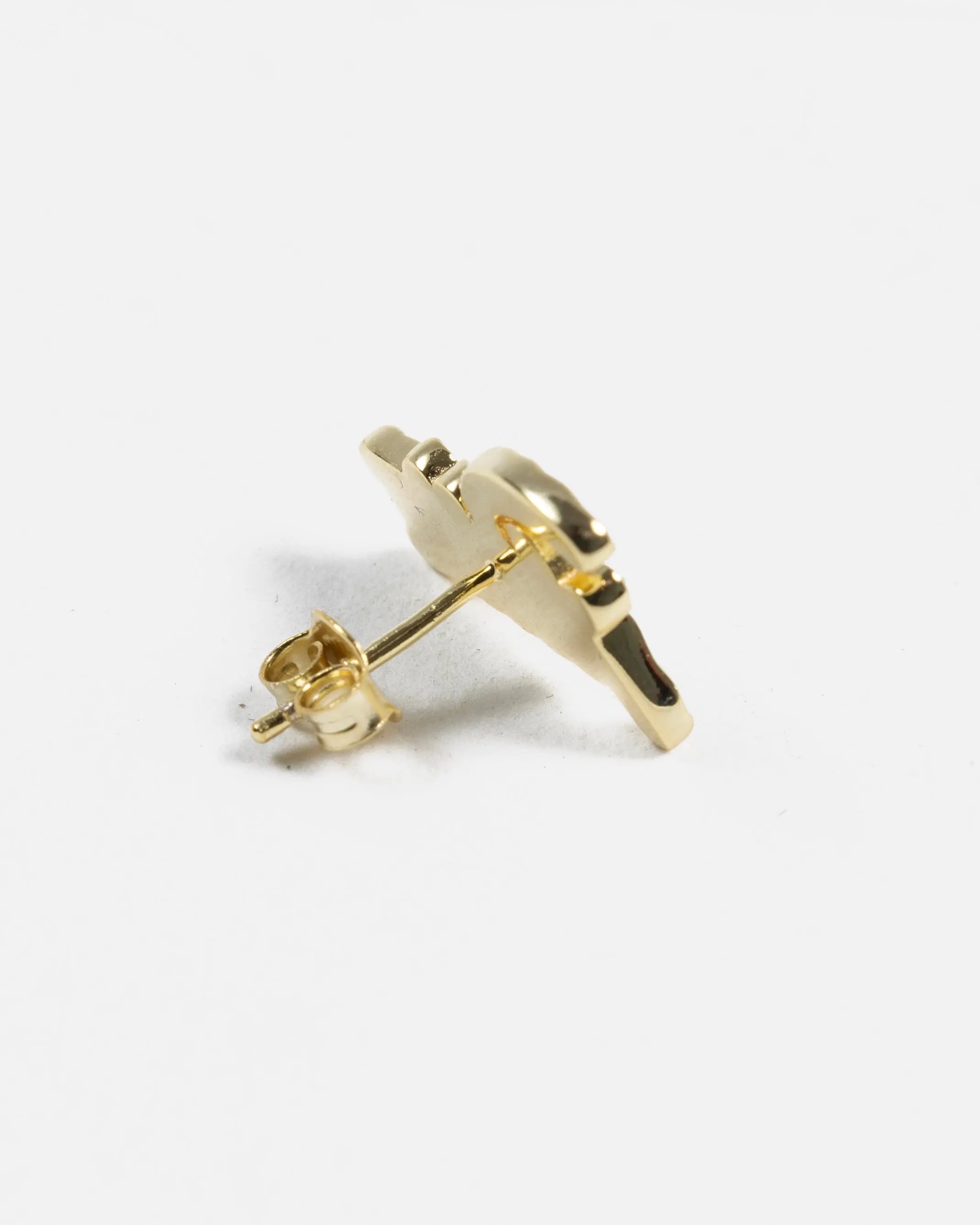 Patta Script Logo Plated Earring (Gold)