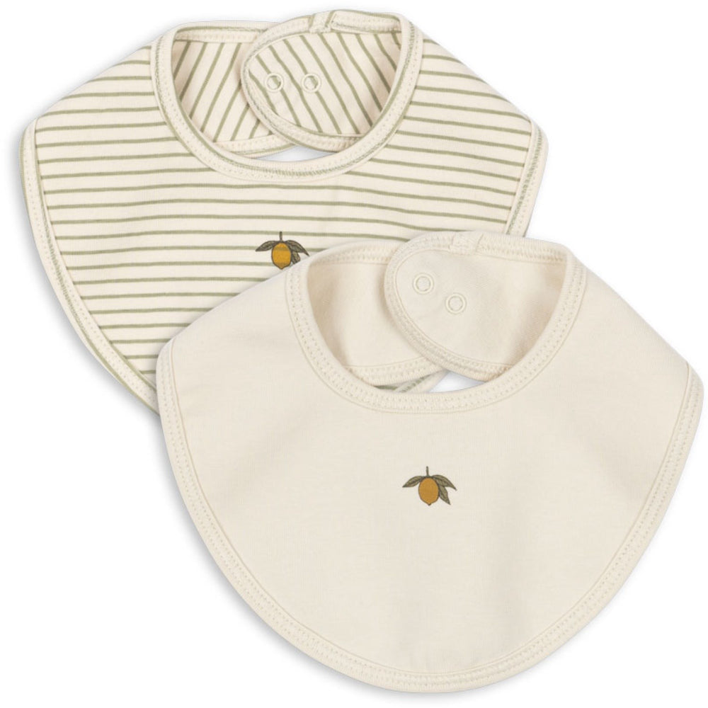 Køb Konges Sløjd Tea Stripe Basic 2 Pak Hagesmæk