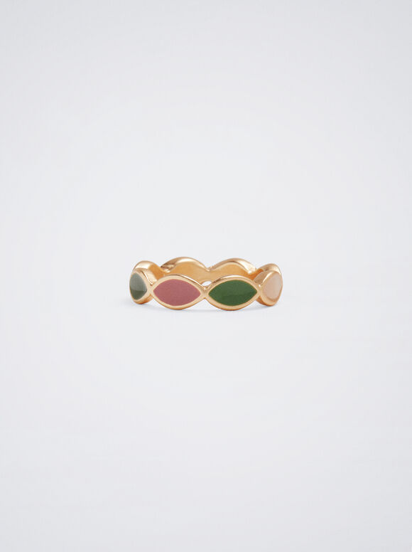 Anel esmaltado - Multicolorido