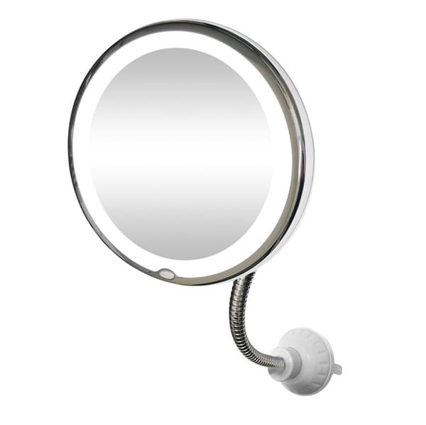 My Flexible Mirror - Flex -speil med LED-lys og 10x forstørrelse