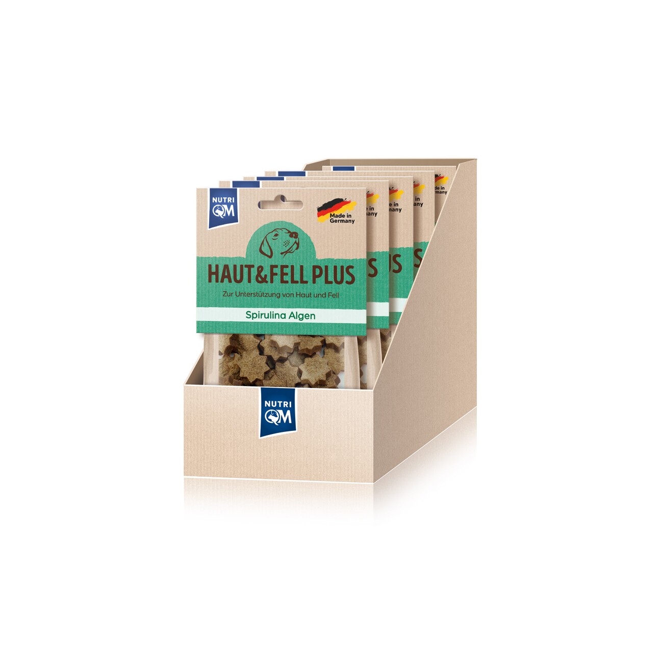 NutriQM Snack Haut & Fell Spirulina Alge 5x 125g