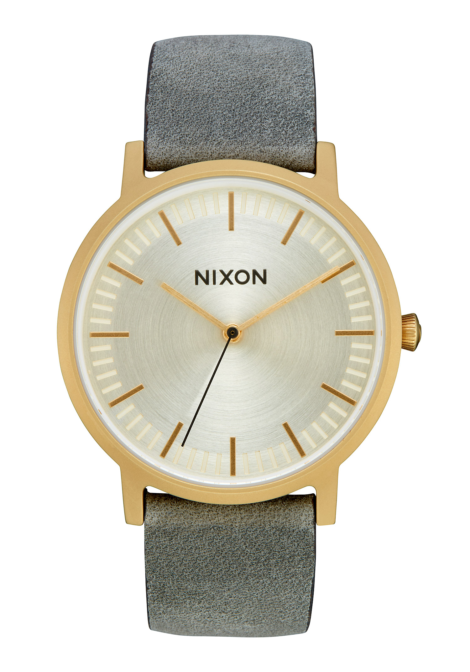 Nixon The Porter Leather All Light Gold / Gray A1058-2982