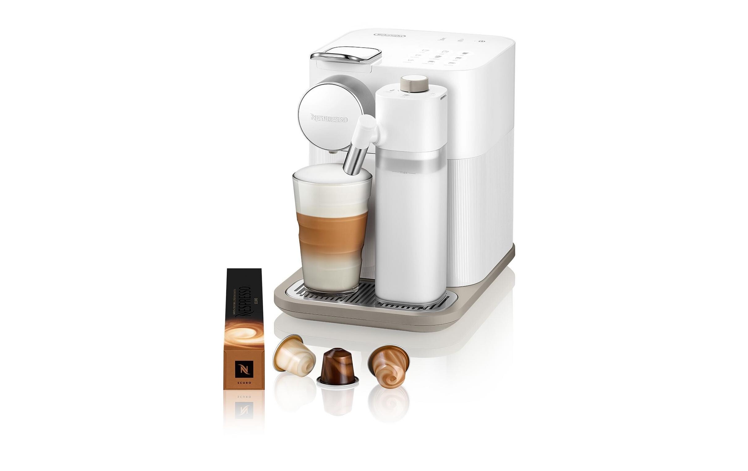 Kaffeemaschine Nespresso Gran Lattissima EN 640.W Weiss<br>Kapselmaschine der Original Line mit Milchsystem und automatischer Spülfunktion