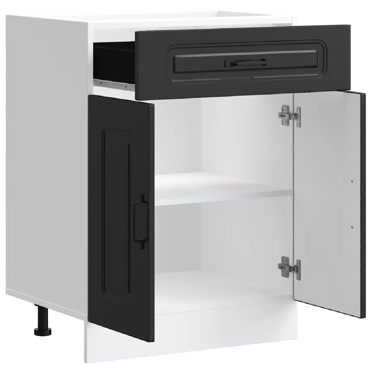 VidaXL Armoire Cuisine Kalmar Noir