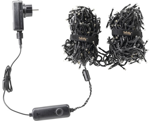 Twinkly LED Cluster Lichtsnoer Generatie II 400 LED's Lichtkleuren: Koel Wit, Warm Wit en Geel, incl. App Bediening