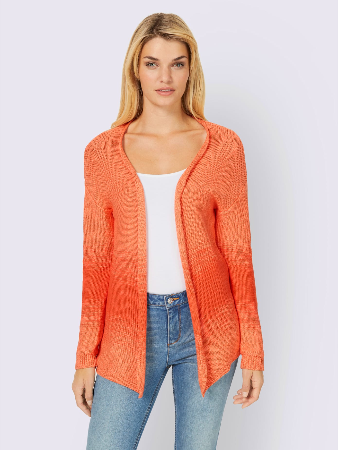 Veste en tricot tricot chiné