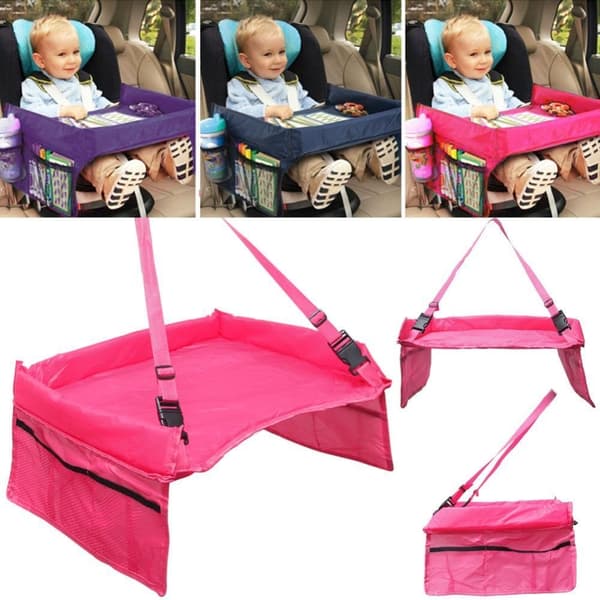 Lekebord for bilstol Pink
