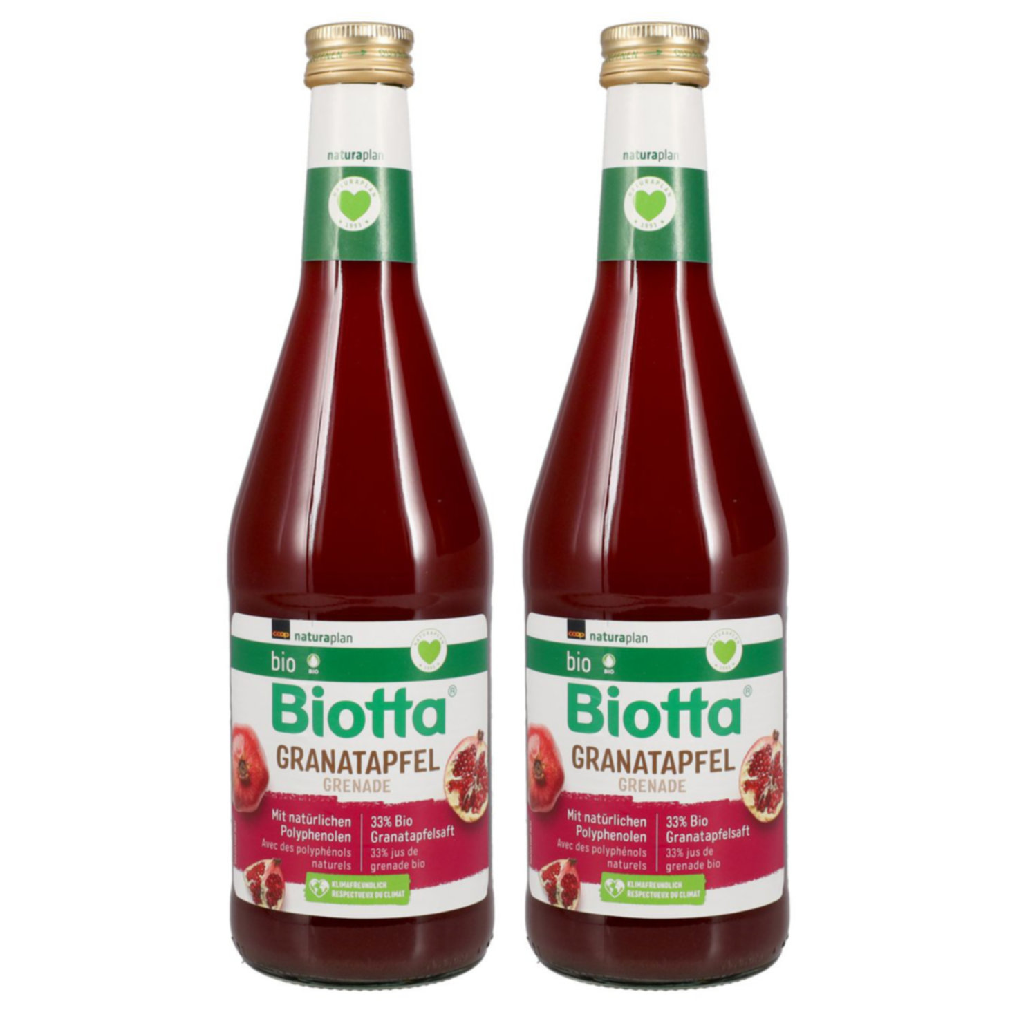 Naturaplan Bio Biotta Saft Granatapfel 2x 50cl -2x 50cl