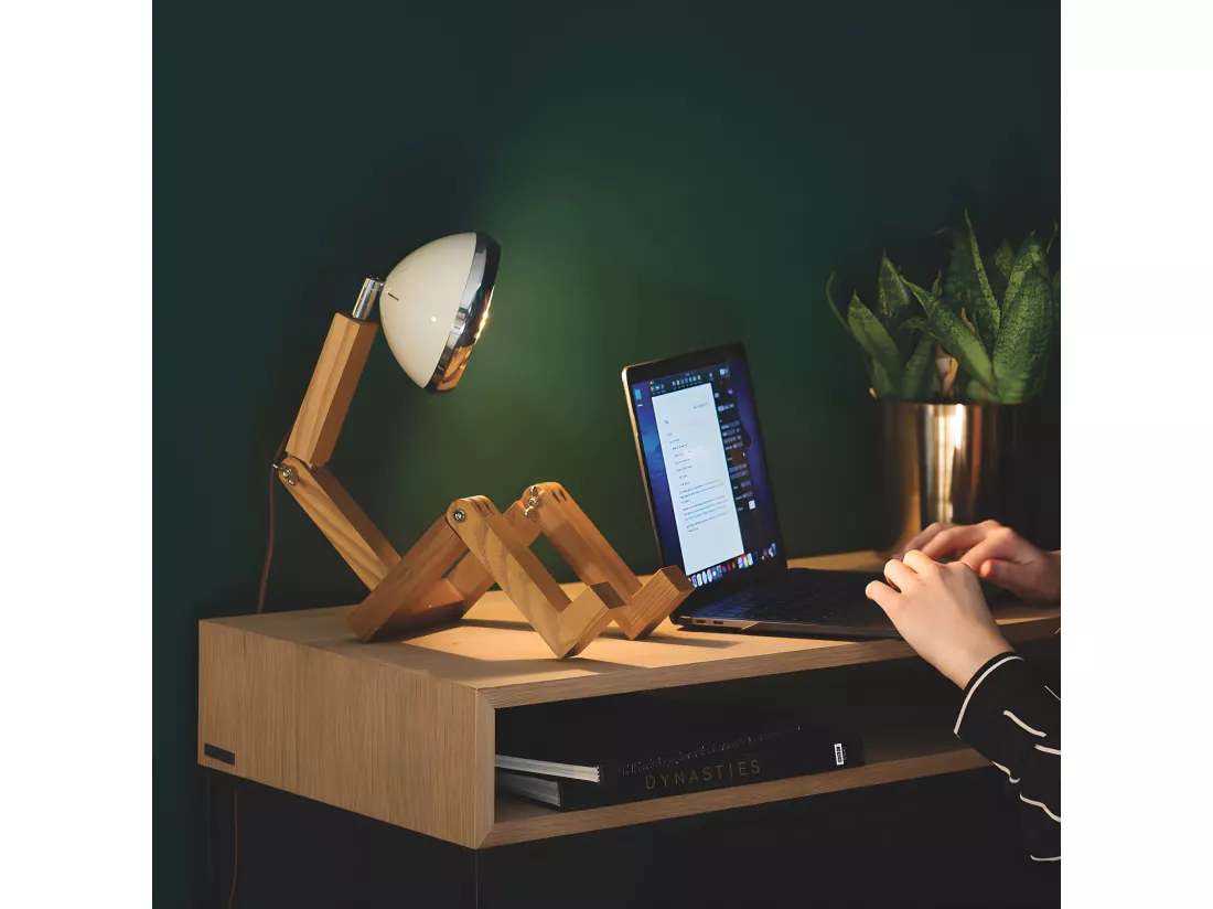 Lampe de table Mr. Wattson Blanc vintage Piffany Copenhagen - Mr. Wattson
