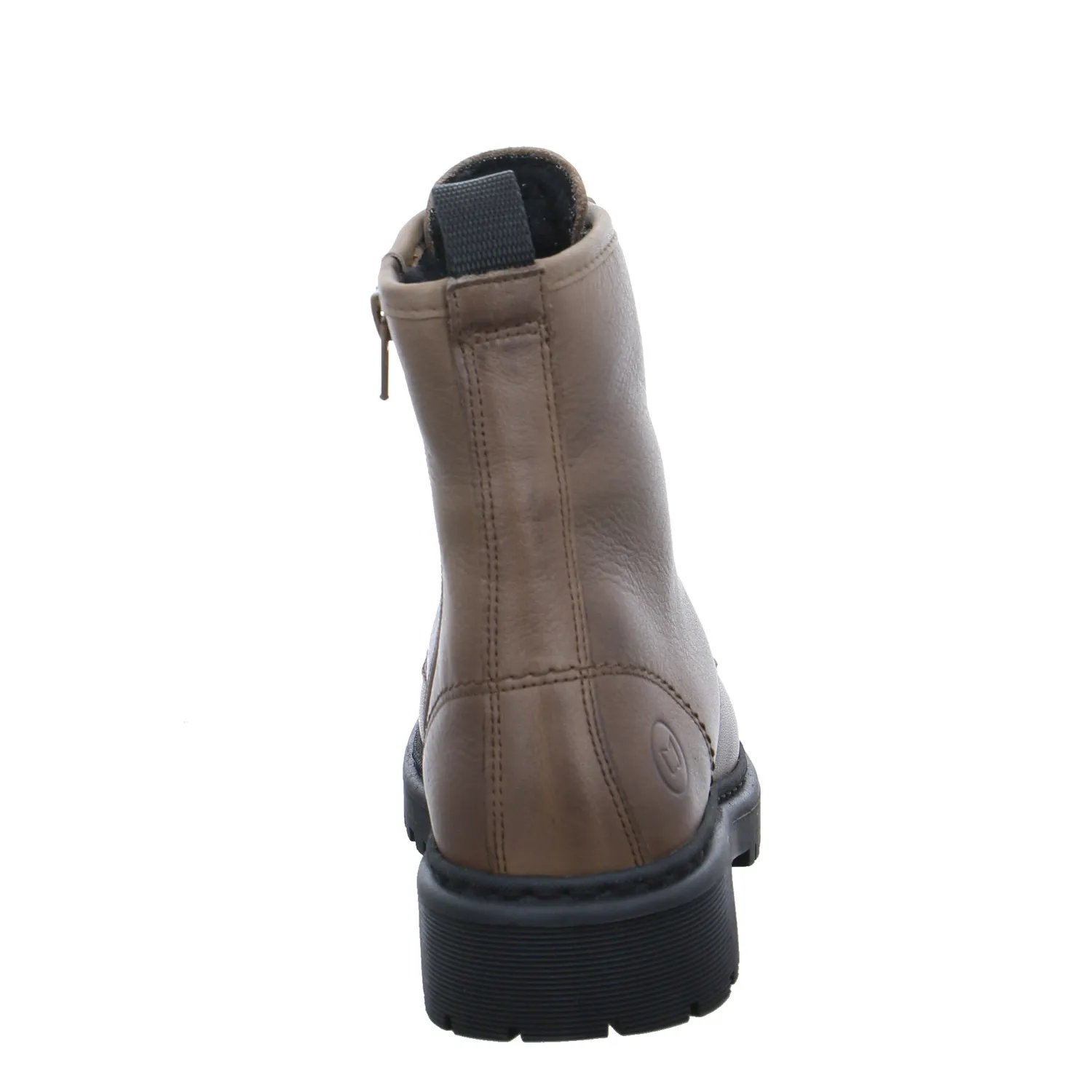 SCHUHENGEL Boot Taupe Leder  mit Wollfutter