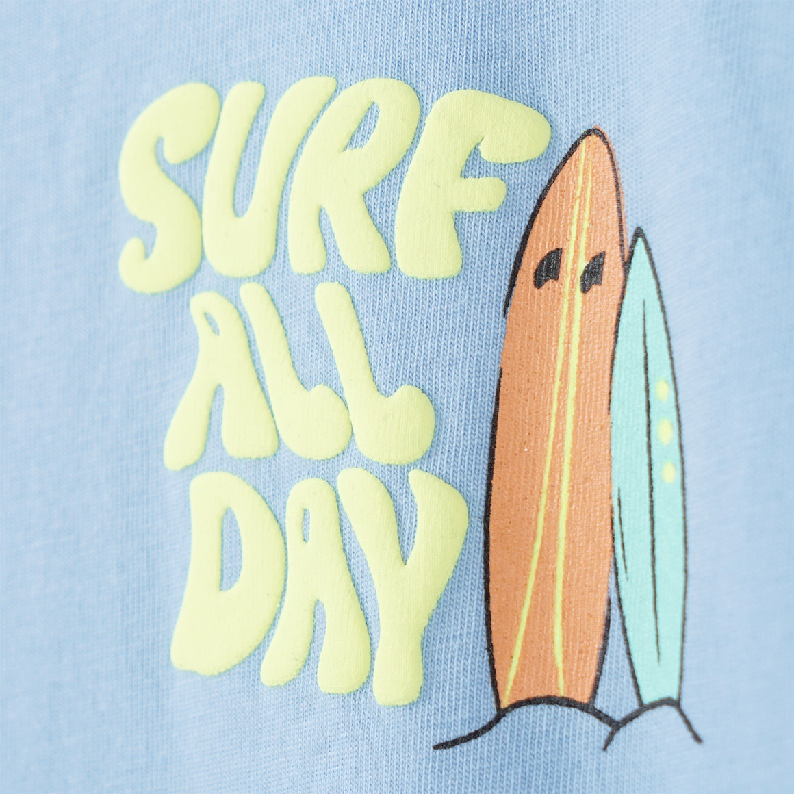 Yigga Jungen T-Shirt mit Rücken-Print hellblau