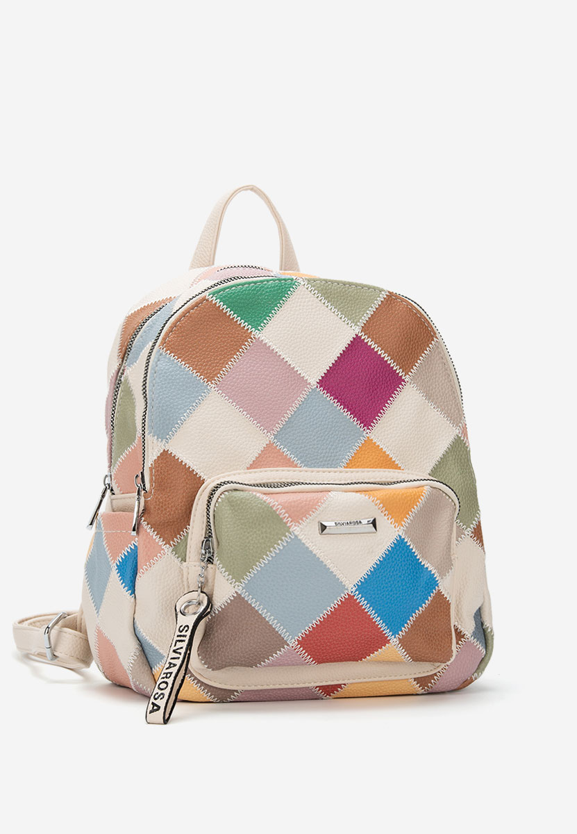 Sac à dos pour femme beige Silvia Rosa 6099