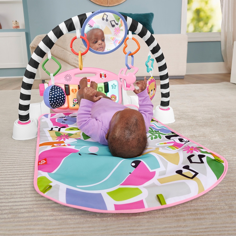 Fisher-Price Glow and Grow Kick & Play Pink Piano Gym