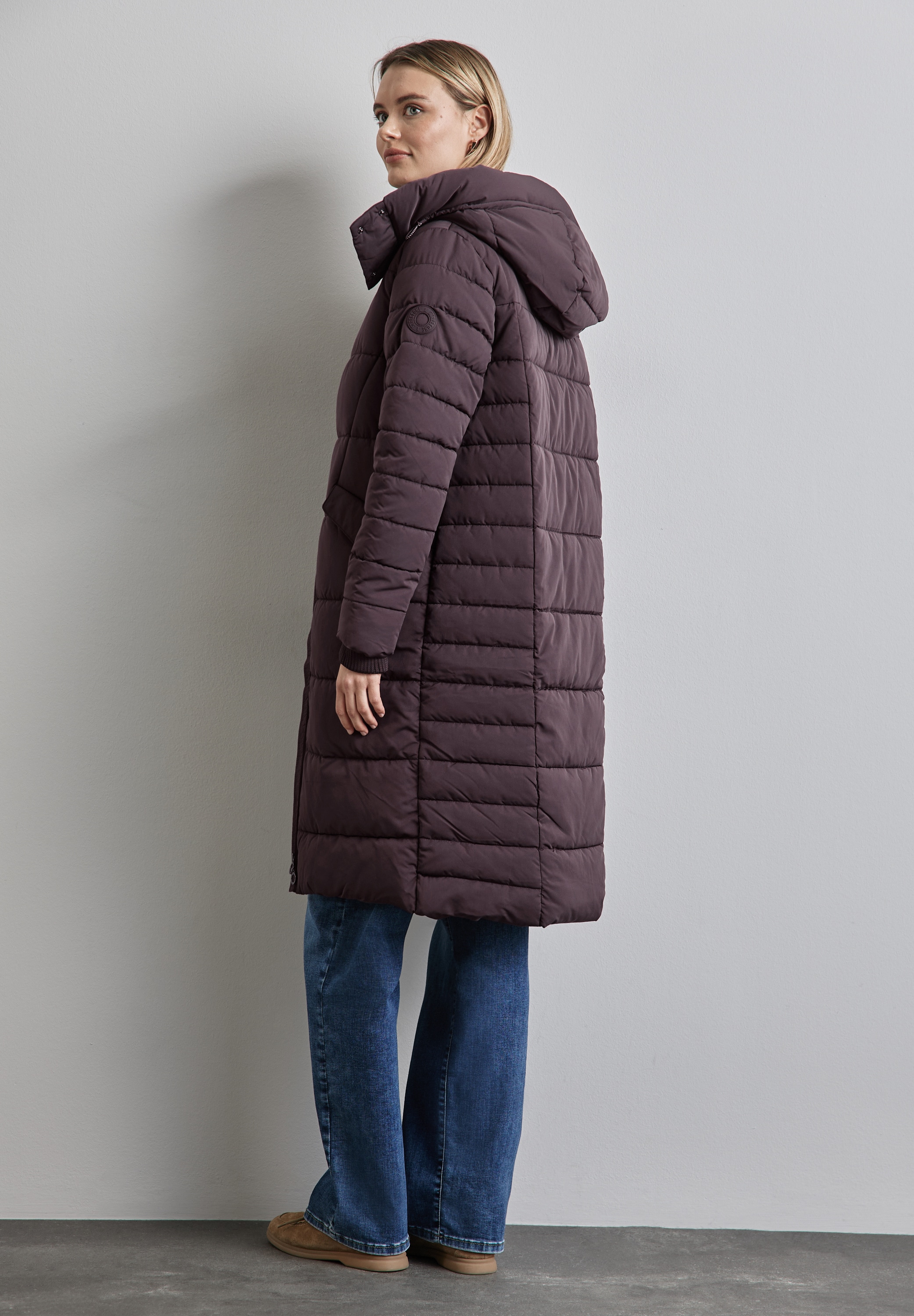 STREET ONE Winterjacke mit abnehmbarer Kapuze