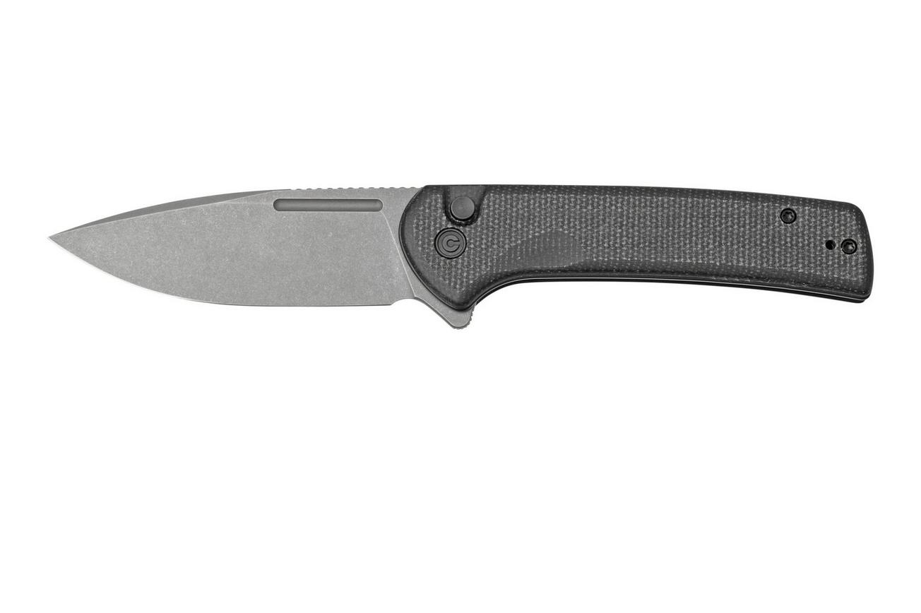 Civivi Conspirator C21006-1 Black Micarta, Stonewashed zakmes