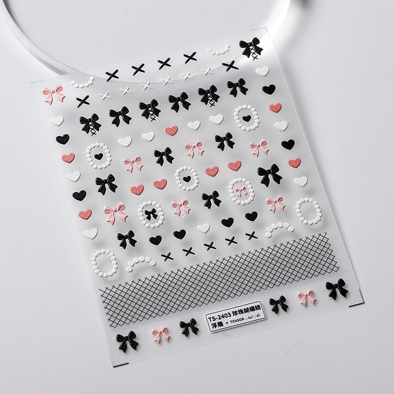 MAGICO - Nagelstickers met hart en strik