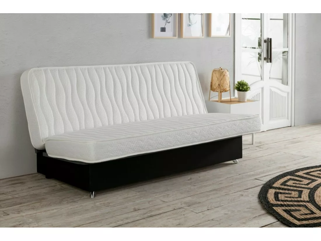 Matelas clic clac 130x190 cm pour canapé-lit, 13 cm de Hauteur