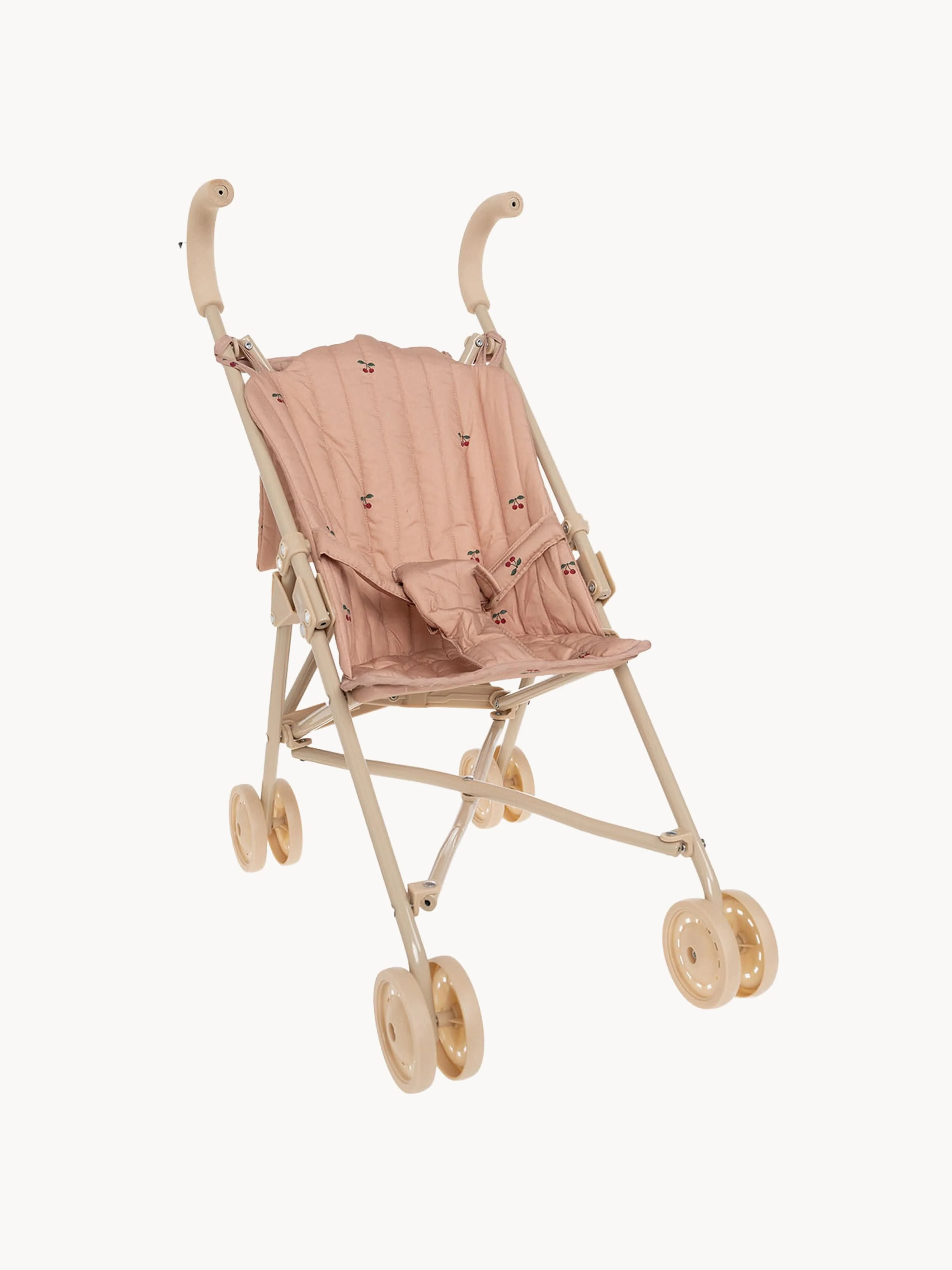 Poppenwagen Cherry Blush riem en draagtas