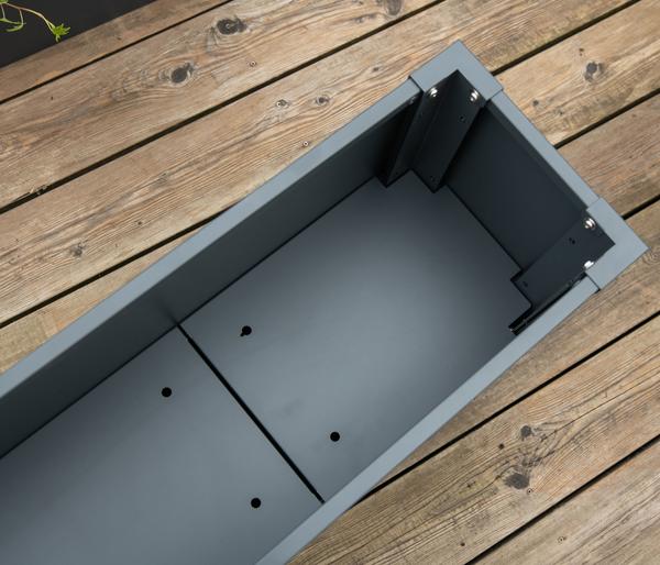 Westmann Metall-Pflanzkasten Talus, anthrazit