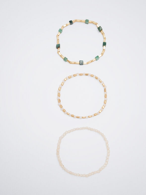 Conjunto de pulseiras elásticas - Multicor