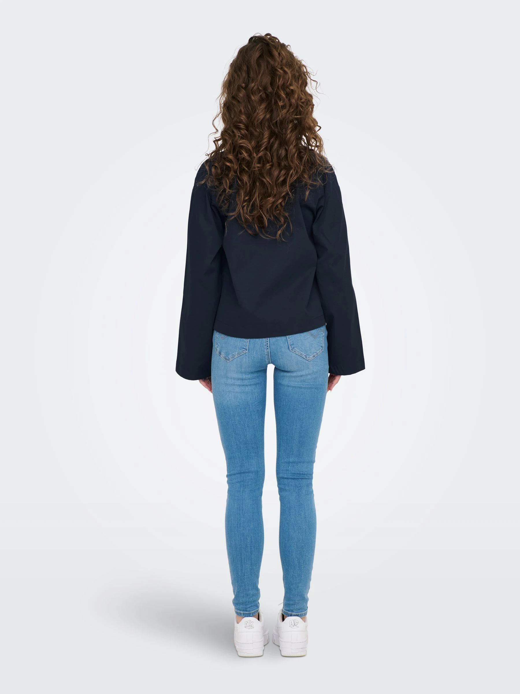 Blauw - Only - Korte trenchcoat