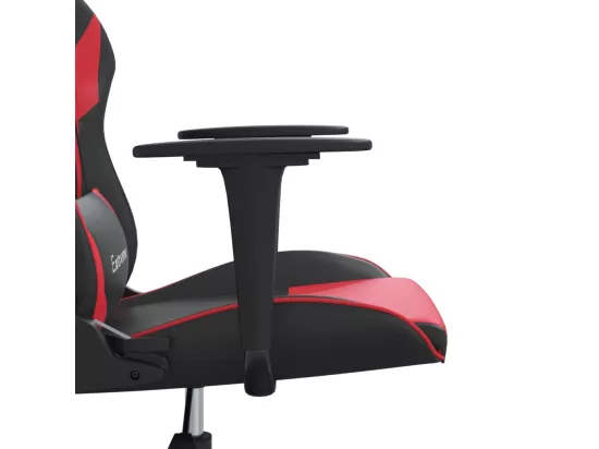 Chaise de jeu Noir et rouge Similicuir