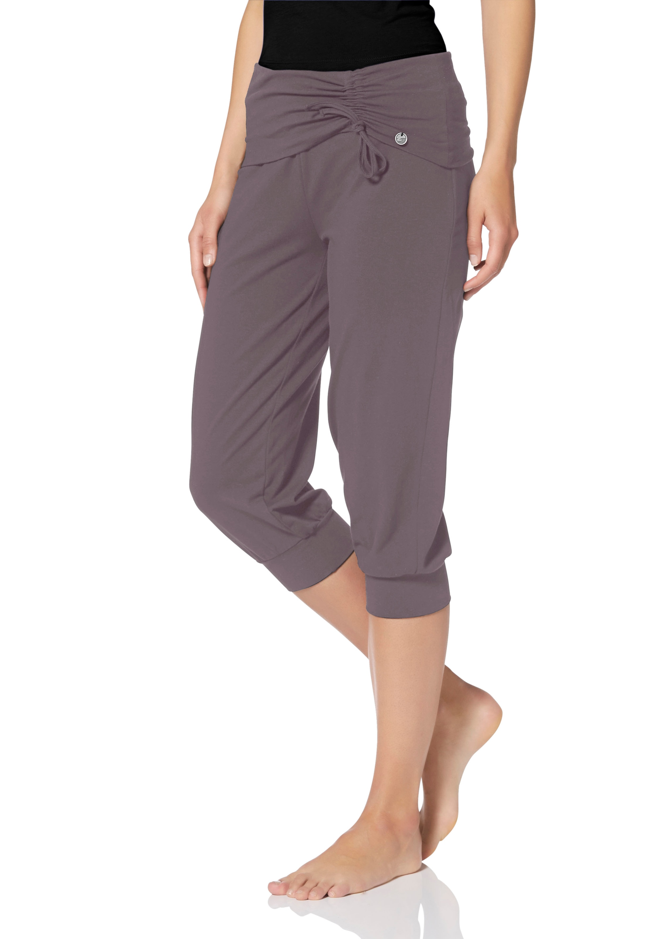 Ocean Sportswear Yogahose »Soulwear - 3/4 Yoga Pants«  Komfortabler Umschlagbund mit seitlicher Raffung