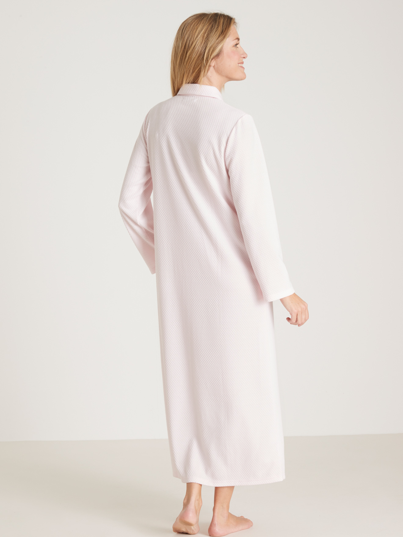 Robe de chambre en maille gaufrée