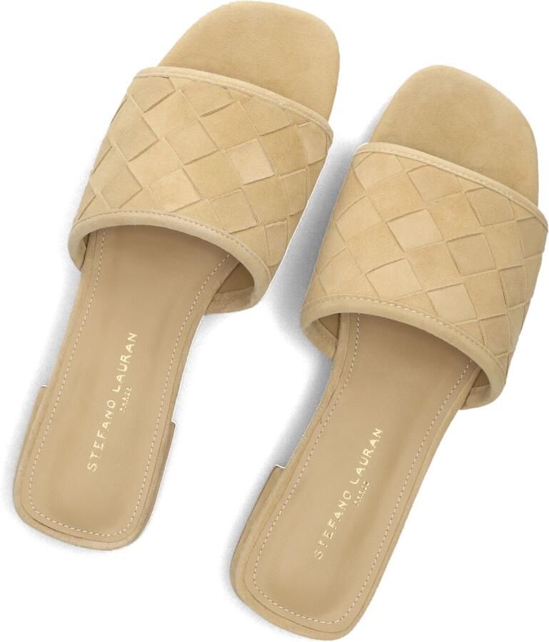 STEFANO LAURAN Slippers Dames L24073 Maat: 39 Materiaal: Suède Kleur: Beige