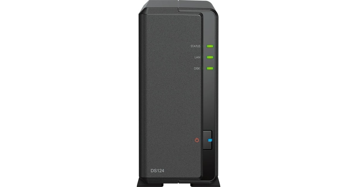 SynologyDiskStation DS124 nas  (Zwart, USB-A 3.2 (5 Gbit/s))